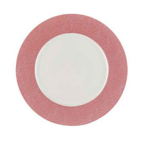 Bauscher Purity Pearls Pink Rimmed Plate 32cm