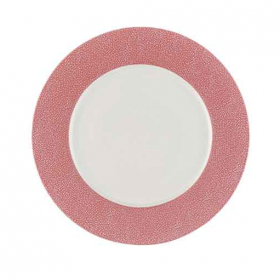 Bauscher Purity Pearls Pink Rimmed Plate 29cm