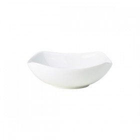 Genware Porcelain Rounded Square Bowls 6inch / 15cm 
