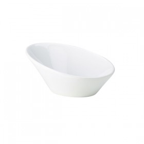 Genware Porcelain Oval Sloping Bowls 6.25inch / 16cm