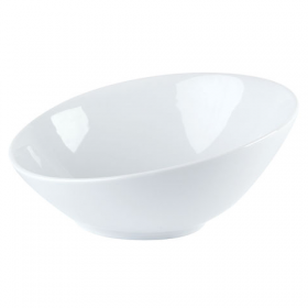 Porcelite White Angled Bowl 9inch / 23cm 38oz / 108cl