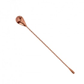 Twisted Copper Plated Bar Spoon 30cm