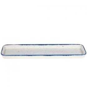 Churchill Stonecast Hints Indigo Blue 2/4 Flat Tray 53 x 15cm