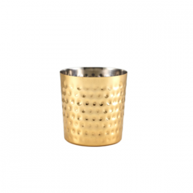 Genware Gold Plated Hammered Serving Cup 8.5cm