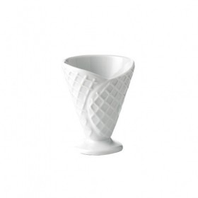 Ceramic Ice Cream Cone Sundae Dish 
