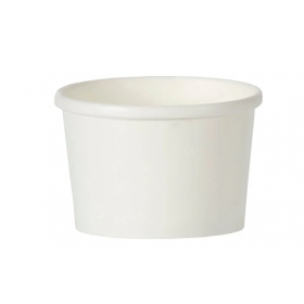 Disposable White Heavy Duty Soup Container 8oz 