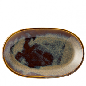 Murra Toffee Deep Coupe Oval Plate 32 x 20cm