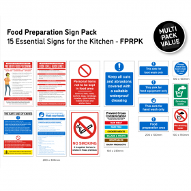 Food Preparation Sign Pack 