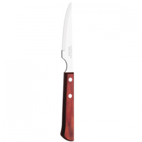 Tramontina Polywood Steak Knife Serrated Edge 21cm Red