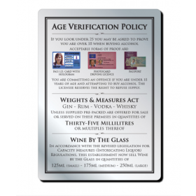 35ml 3 Part Age Verification Policy Notice 