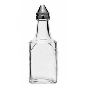 Square Vinegar Bottle with Stainless Steel Lid