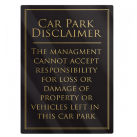 Car Park Disclaimer Notice 