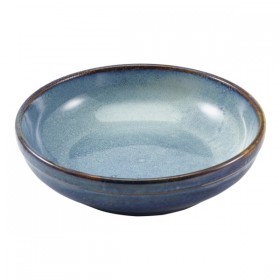 Terra Porcelain Aqua Blue Coupe Bowl 23 x 6cm 
