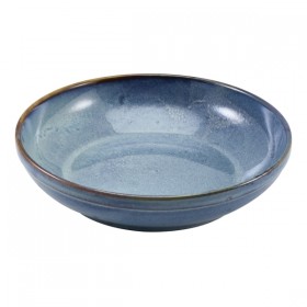 Terra Porcelain Aqua Blue Coupe Bowl 27.5 x 6.5cm