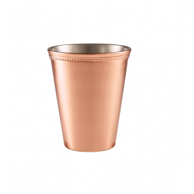 Genware Beaded Copper Plated Serving Cup 38cl/13.4oz