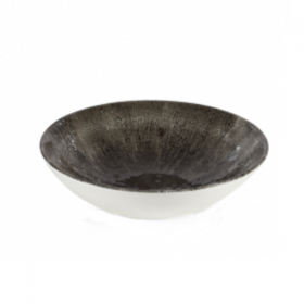 Churchill Studio Prints Stone Quartz Black Coupe Bowl 24.8cm 
