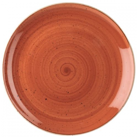 Churchill Stonecast Spiced Orange Coupe Plate 32.4cm