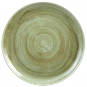 Churchill Stonecast Patina Burnished Green Coupe Plate 28.8cm