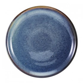 Terra Porcelain Aqua Blue Coupe Plate 19cm 