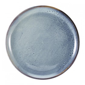 Terra Porcelain Aqua Blue Coupe Plate 27cm