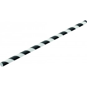 Biodegradable Black and White Striped Paper Straws 8inch 