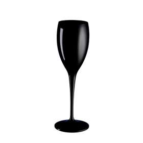 Premium Unbreakable Champagne Flutes Black 6oz / 175ml 