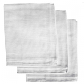 Honeycomb Tea Towels White 