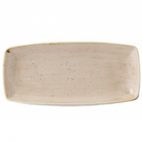 Churchill Stonecast Nutmeg Cream Oblong Plate 29.5 x 15cm