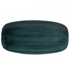 Churchill Stonecast Patina Rustic Teal Chef's Oblong Plate 29.8 x 15.3cm 