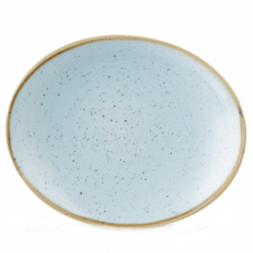 Churchill Stonecast Duck Egg Blue Oval Plate 19.2cm