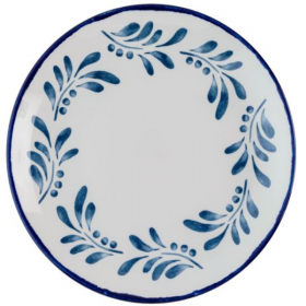 Dudson Harvest Mediterranean Blue Coupe Plate 21.7cm