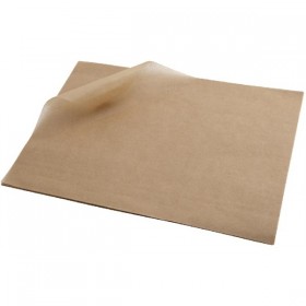 Greaseproof Paper Sheets Brown 25 x 20cm 