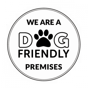 We Are A Dog Friendly Premises Window Sticker