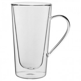 Double Walled Tall Handled Latte Glass 12oz