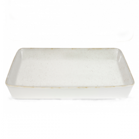 Churchill Stonecast Hints Barley White Rectangular Baking Dish 53 x 32.5cm 