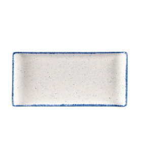 Churchill Stonecast Hints Indigo Blue Rectangular Buffet Trays 30 x 14.5cm 