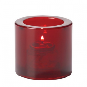 Red Round Votive Candle Holder 