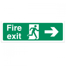 Fire Exit Sign Right Arrow 