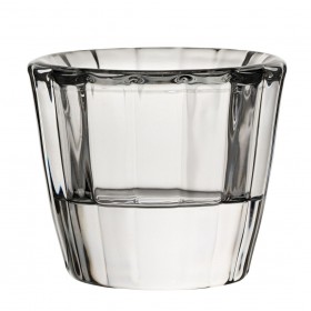 Ribbed Clear Candle Holder