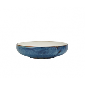 Terra Porcelain Aqua Blue Two Tone Coupe Bowl 22cm 