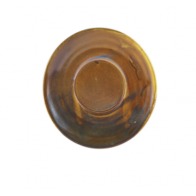 Terra Porcelain Rustic Copper Coffee Cup Saucer 14.5cm 