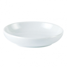 Porcelite White Butter Dish 4inch / 10cm