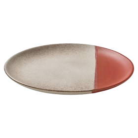 Playground Spot On Coral Flat Coupe Plate 29cm
