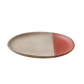Playground Spot On Coral Flat Coupe Plate 23cm