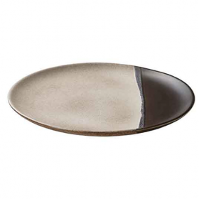 Playground Spot On Black Flat Coupe Plate 29cm