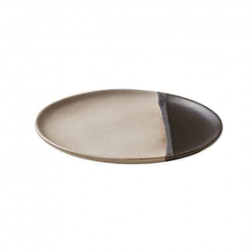 Playground Spot On Black Flat Coupe Plate 23cm