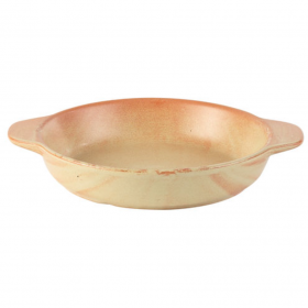 Rustico Flame Round Eared Dishes 19cm / 7.5inch   