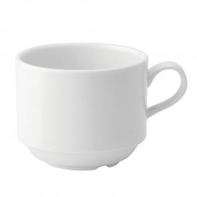 Anton Black Fine China Stacking Cup 8.5cl / 3oz 