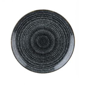 Churchill Studio Prints Homespun Coupe Plate Charcoal Black 28.8cm