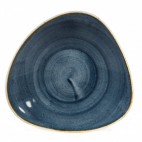 Churchill Stonecast Blueberry Triangle Shallow Bowl 21 x 21cm 